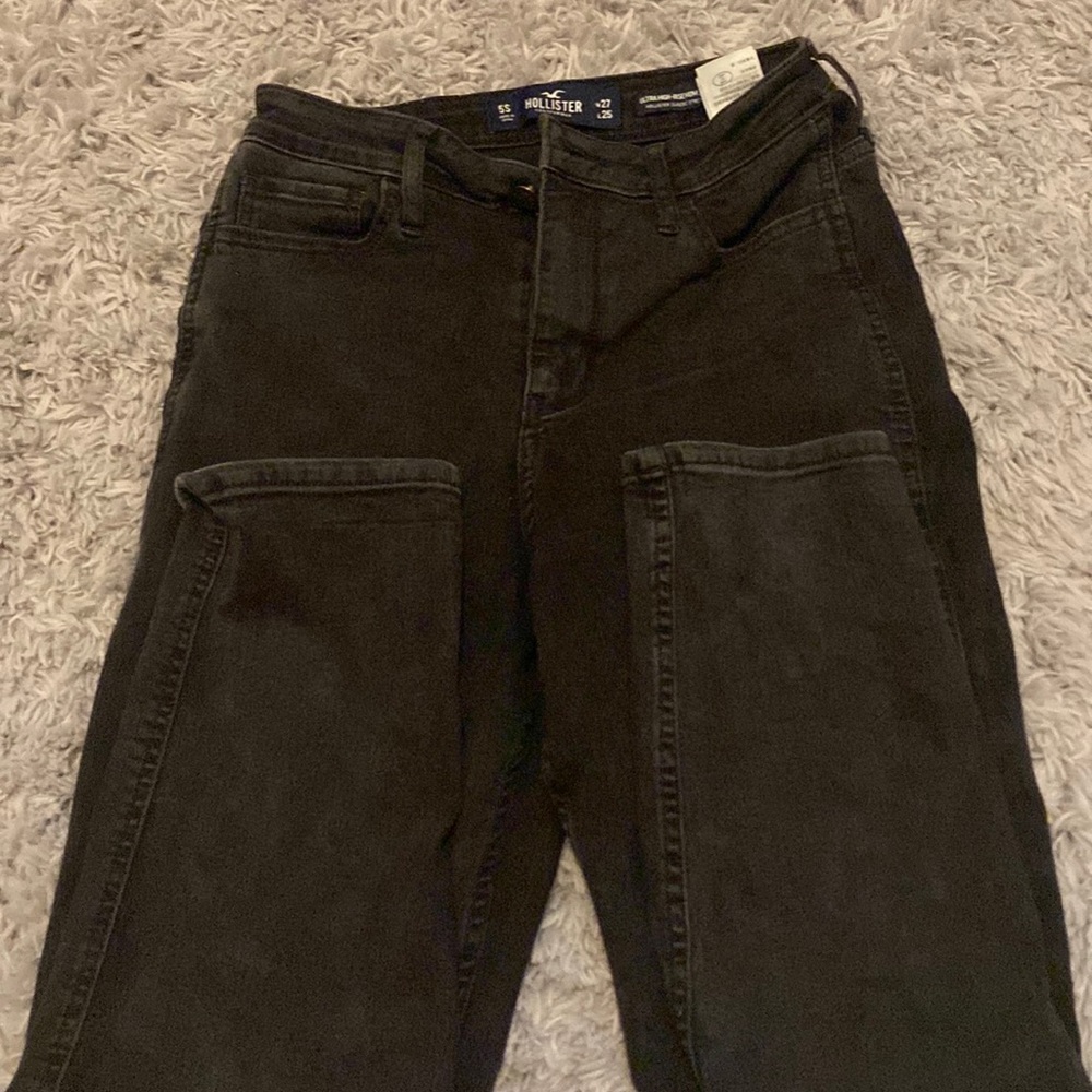 Hollister black mom jean style pants